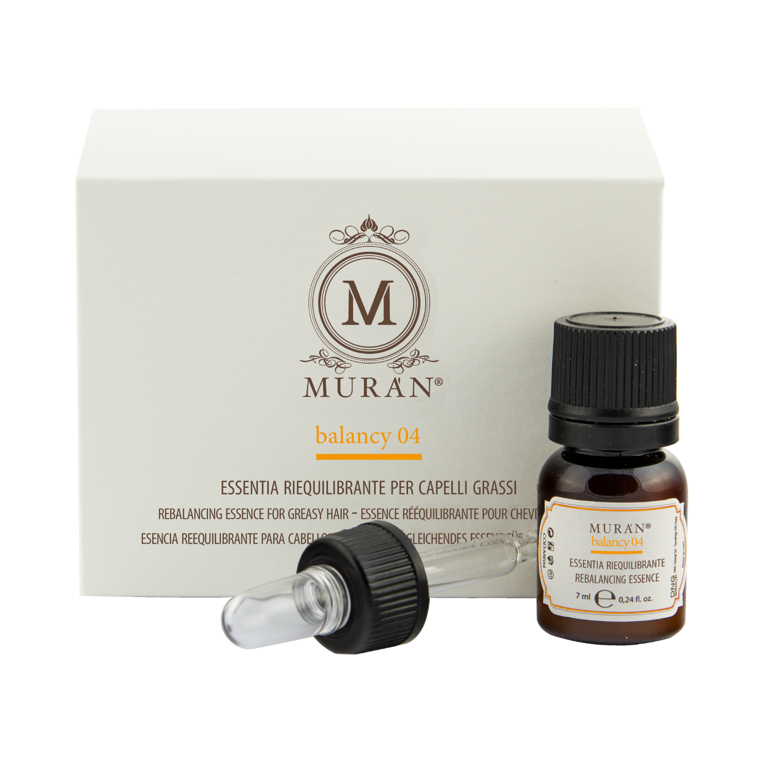 MURÀN – Ampolas Balancy 04 Reequilibrante p/ Cabelo Oleoso 7 x 7ml